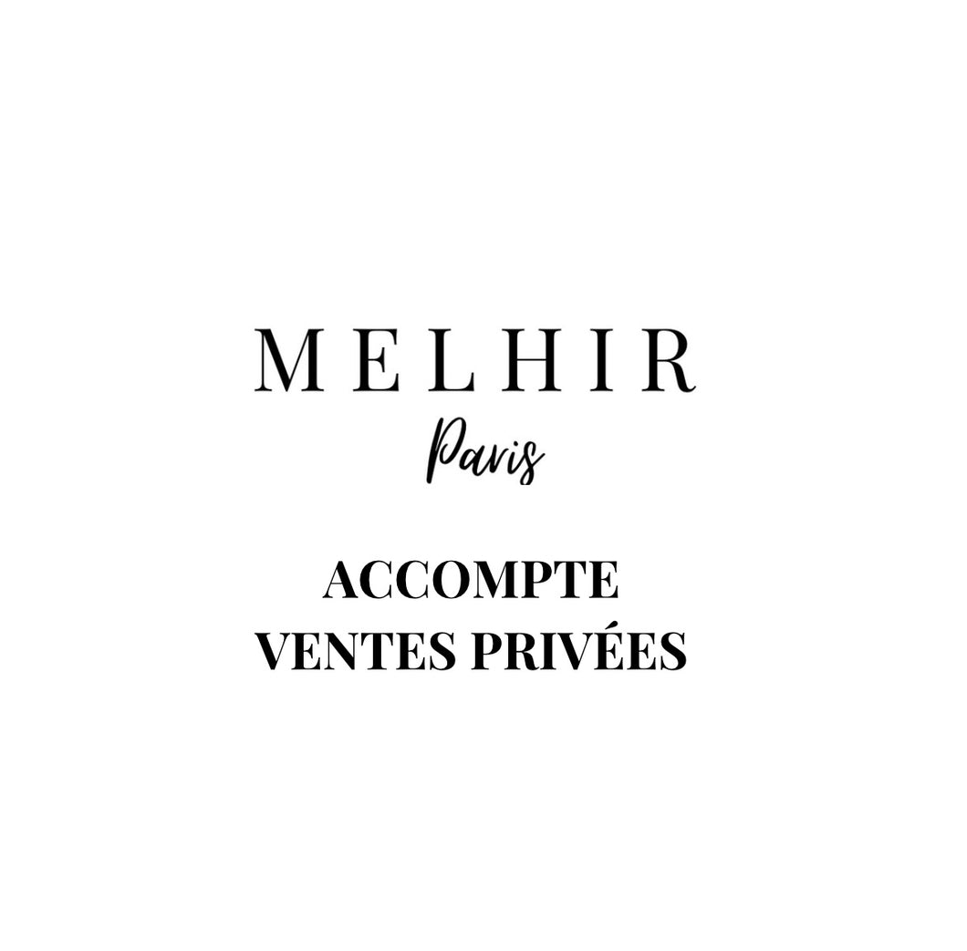 ACOMPTE VENTES PRIVÉS