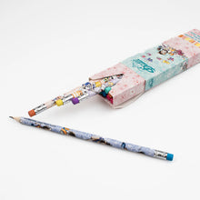 Load image into Gallery viewer, BOITE DE 12 CRAYONS A PAPIERS AVEC GOMME DIDDL - COLLECTION 2
